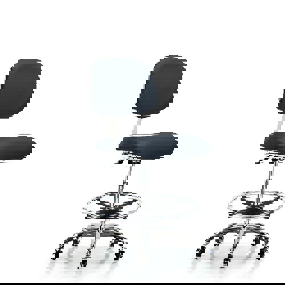 Task Chair: Vinyl, Imperial Blue